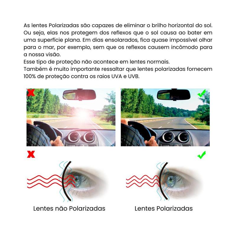 Óculos de Sol Masculino Quiksilver Polarizado UV400 M86 - Óculos